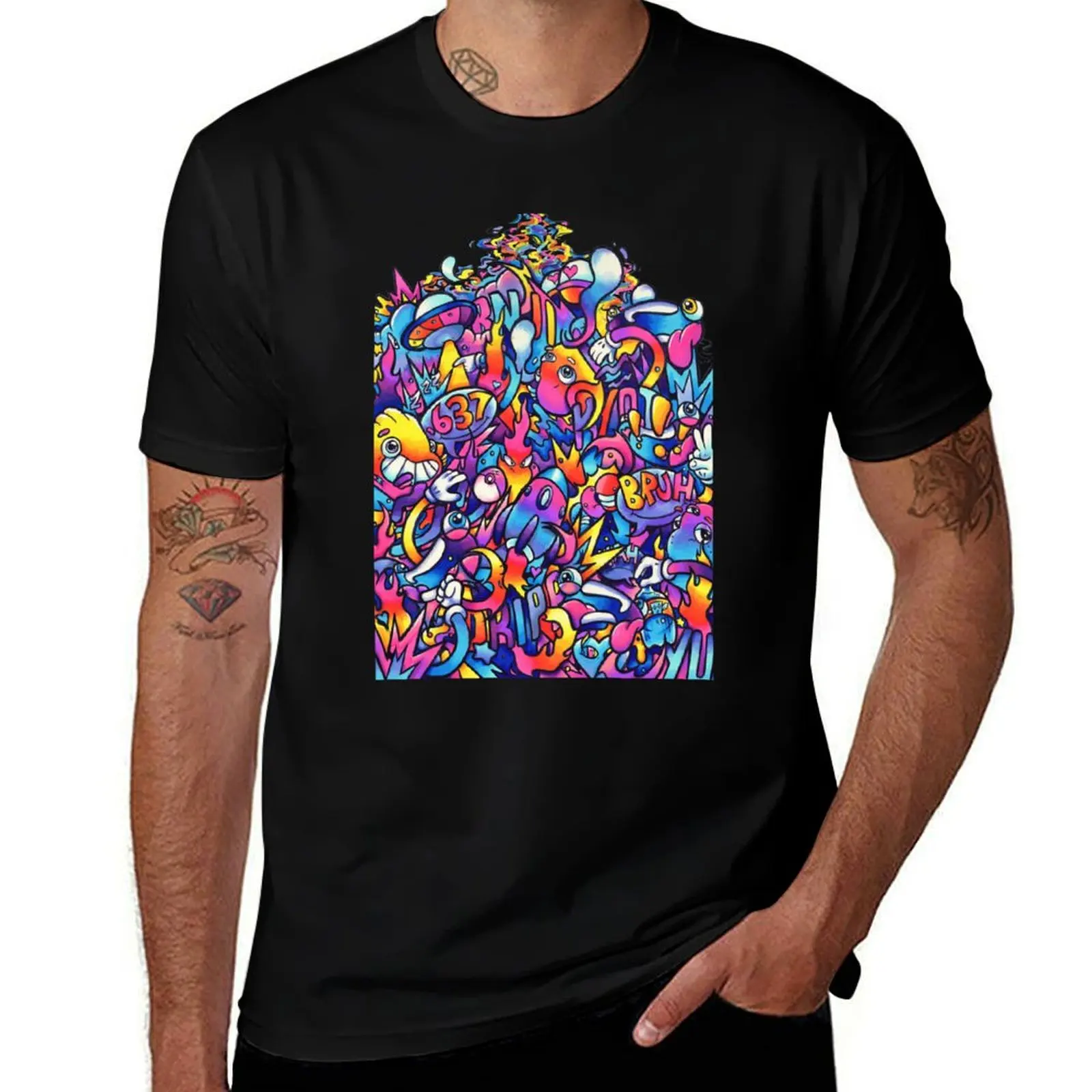 K Y O T OD R E A M S // Copic Marker Doodle T-Shirt Holiday Simple Tee Shirt T-Shirt