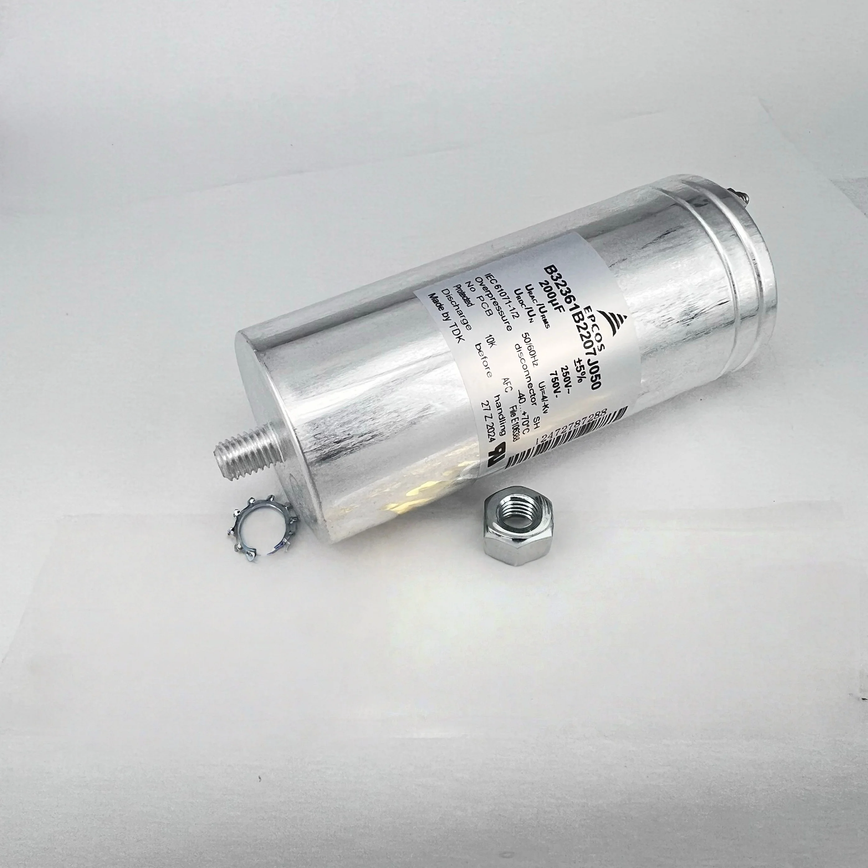 Brand new original B32361B2207J050 250V200uF film capacitor, power capacitor, deless oil-immersed capacitor