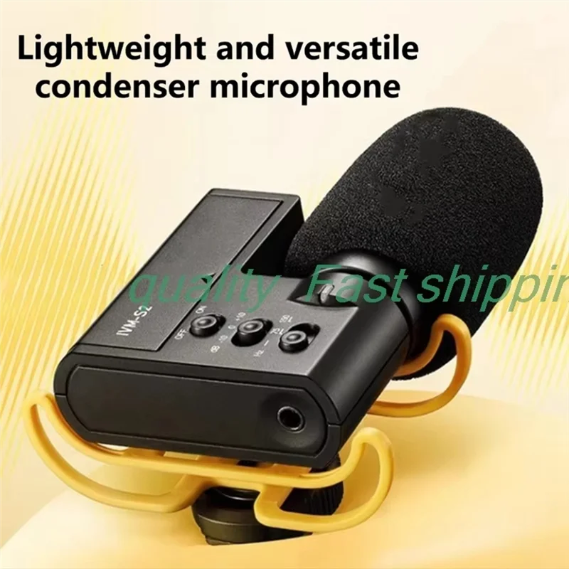 

A73E-Hifi-микрофон, записывающий микрофон IVM, простой в использовании и переноске, в комплект входит ветровое стекло, прозрачный для уличного общения