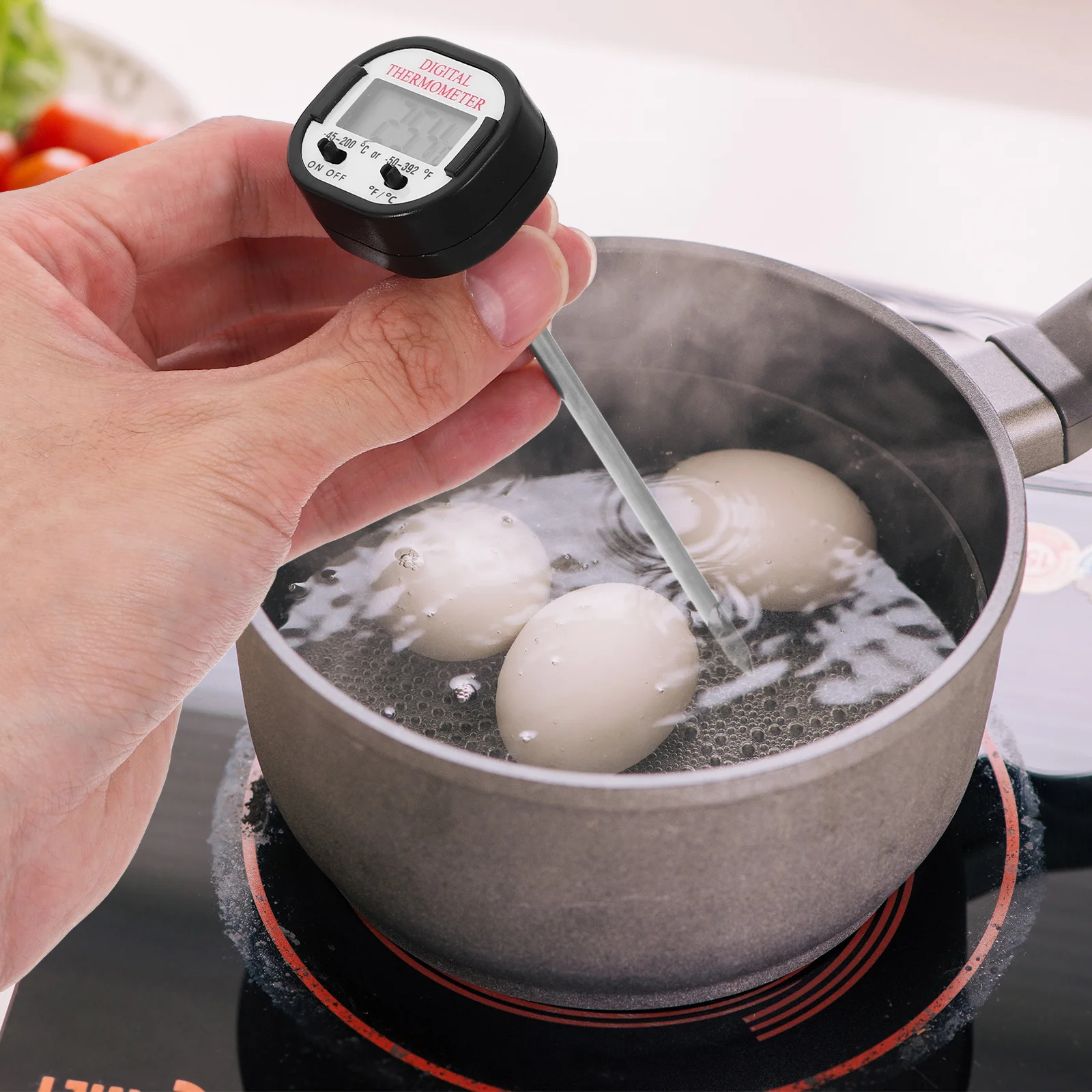 Termometro per alimenti Termometro digitale per carne Lettura rapida Cucina Cottura Cottura Griglia per barbecue Utilizzare sonda in acciaio inossidabile per pollame
