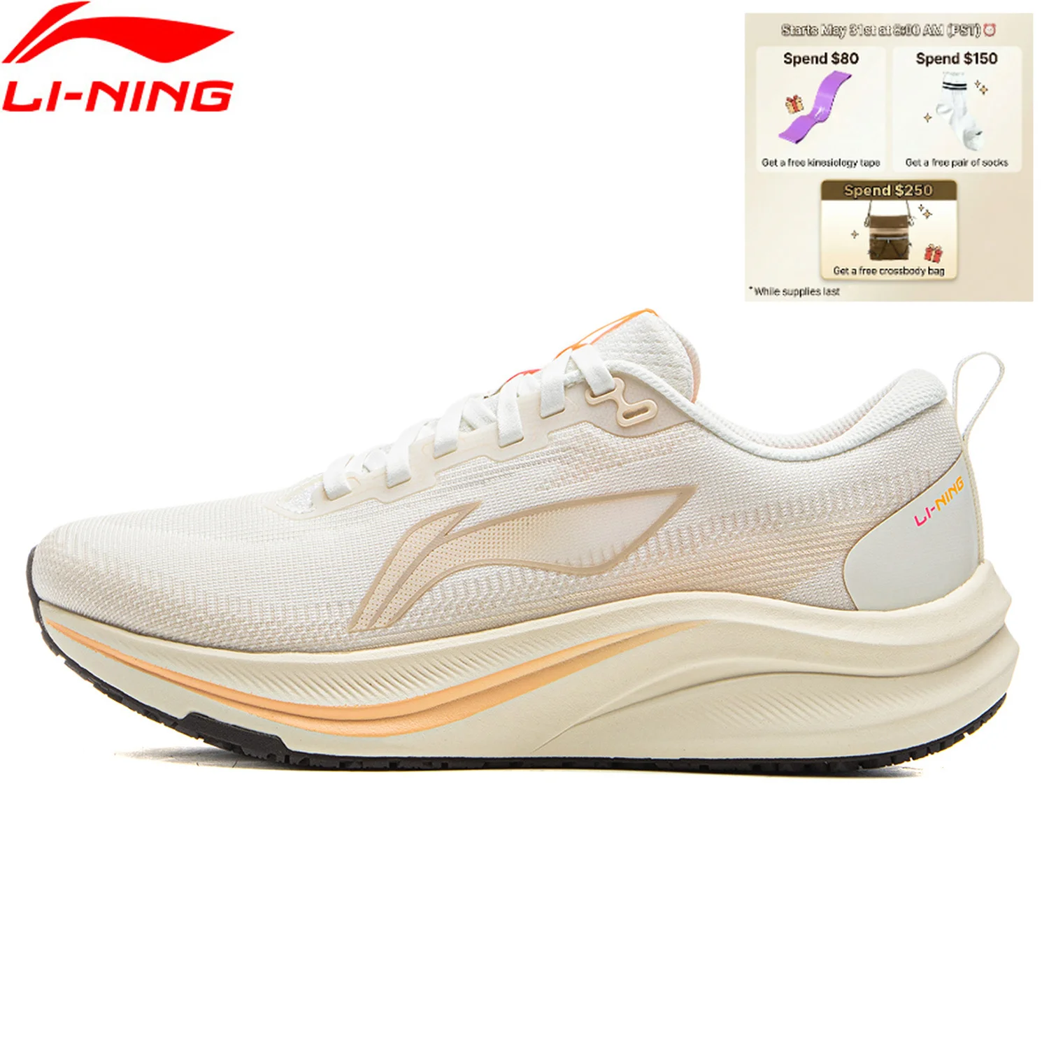 

Li-Ning Women's RED HARE 8 Racing Running Shoes LIGHT FOAM ULTRA Elasticity & Durability LiNing Professional Sneakers ARPV014