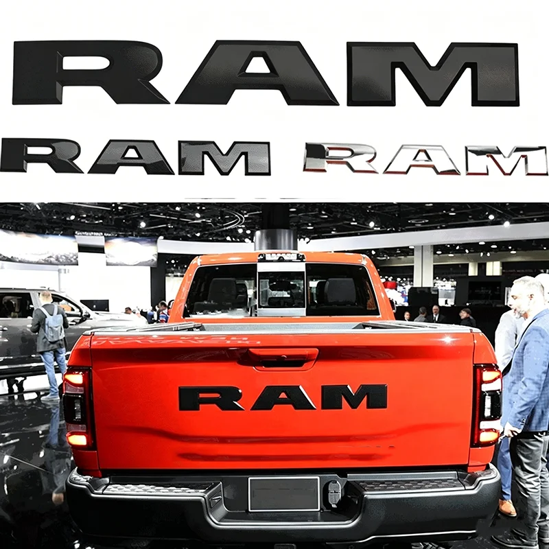 Carbon-Faser-Emblem Heckklappen-Aufkleber ABS Logo-Emblem für Dodge 2015-2018 Ram 1500 2500 3500 Modelle