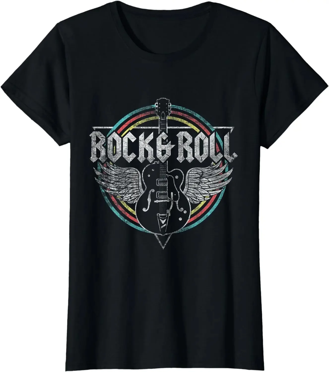 2024 I Know It\'s Only Rock and Roll T-Shirt Print Tops Women Summer Fashion Casual Tops Clothing Tee Graphic Ropa Mujer