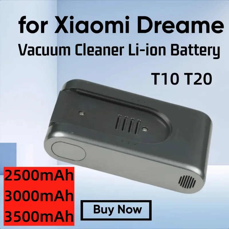 3500 مللي أمبير لـ Xiaomi Dreame T10 T20 V12S مكنسة كهربائية لاسلكية قابلة للشحن بطارية ليثيوم أيون #1