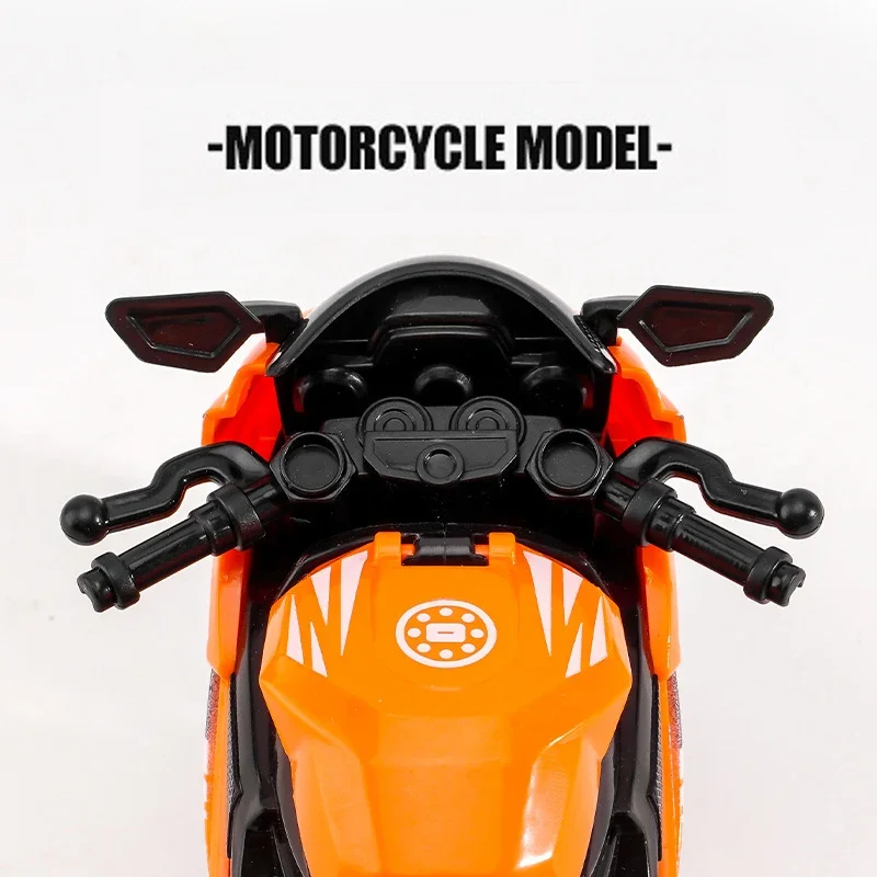 DUCATI-modelo de motocicleta de aleación para niños, simulación de motocicleta, Pull Back Toys, Mini vehículos, coche de juguete, manualidades coleccionables, regalos