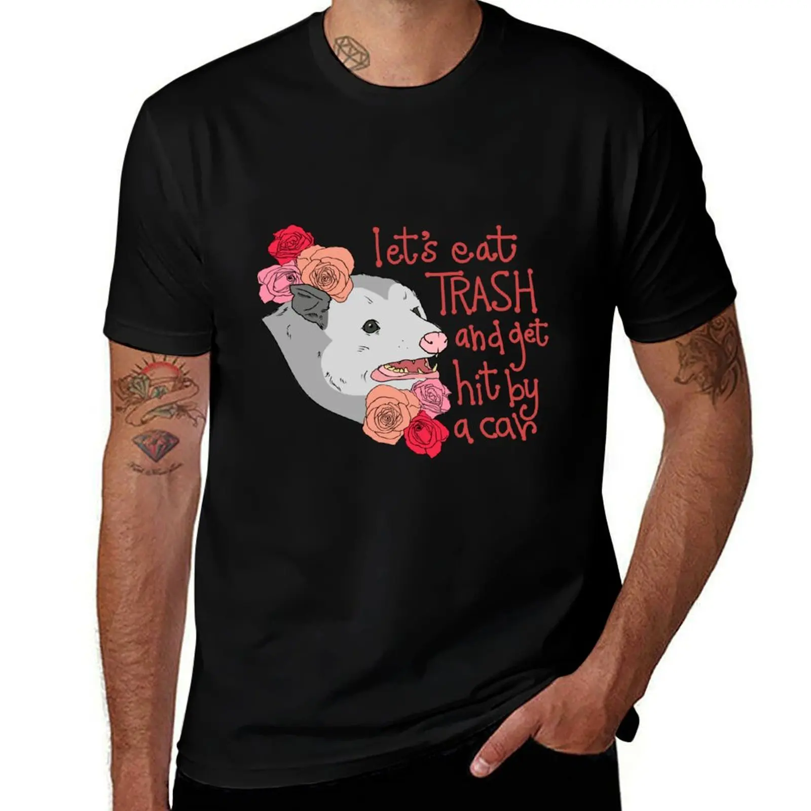 

shirt man Trash Eat t shirts pack Let's cotton cotton Possum shirt man t for Meme t cotton T-Shirt -
