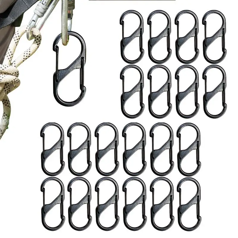 Spring S Carabiner Snap Hook Spring Keychain Carabiner S Carabiner Clips With Quick Lock For Outdoor Sports Hiking Camping