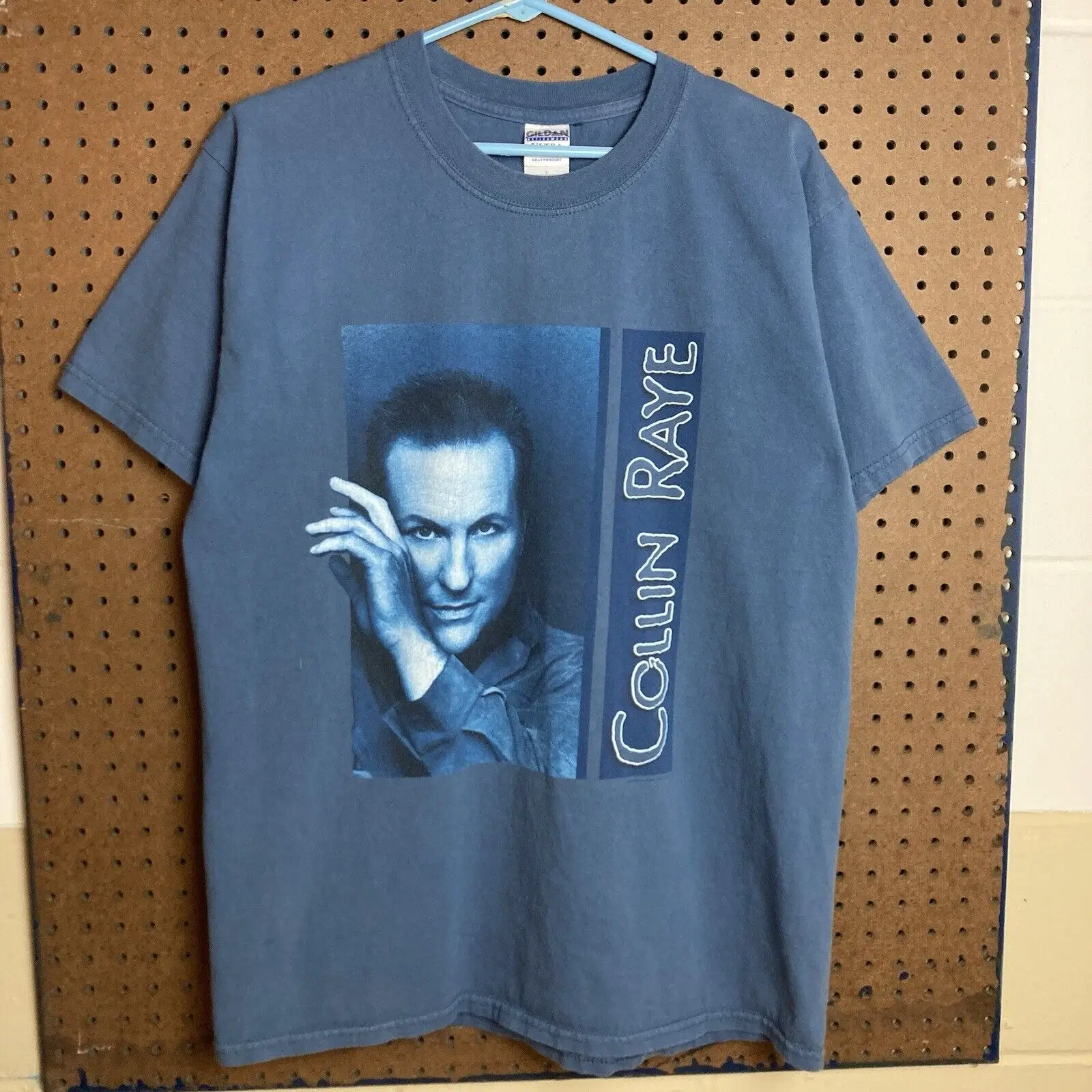 Vintage Country Music T-shirt Large Mens Tour Band Tee Blue 2000s Collin Raye