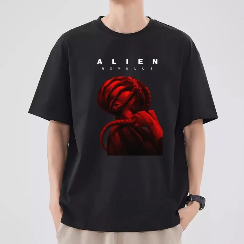 Alien Romulus T Shirt Men Couple Combination Clothes Short Sleeve Collar Fashion T-shirt Women Cotton