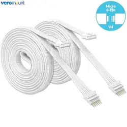 Cable de extensión Micro de 30cm, 1m, 2m, 3m, 5m, esquina de 6 pines, conector divisor de 1 a 2, adaptador de caja de Control de Cable para Hue Lightstrip Plus V4