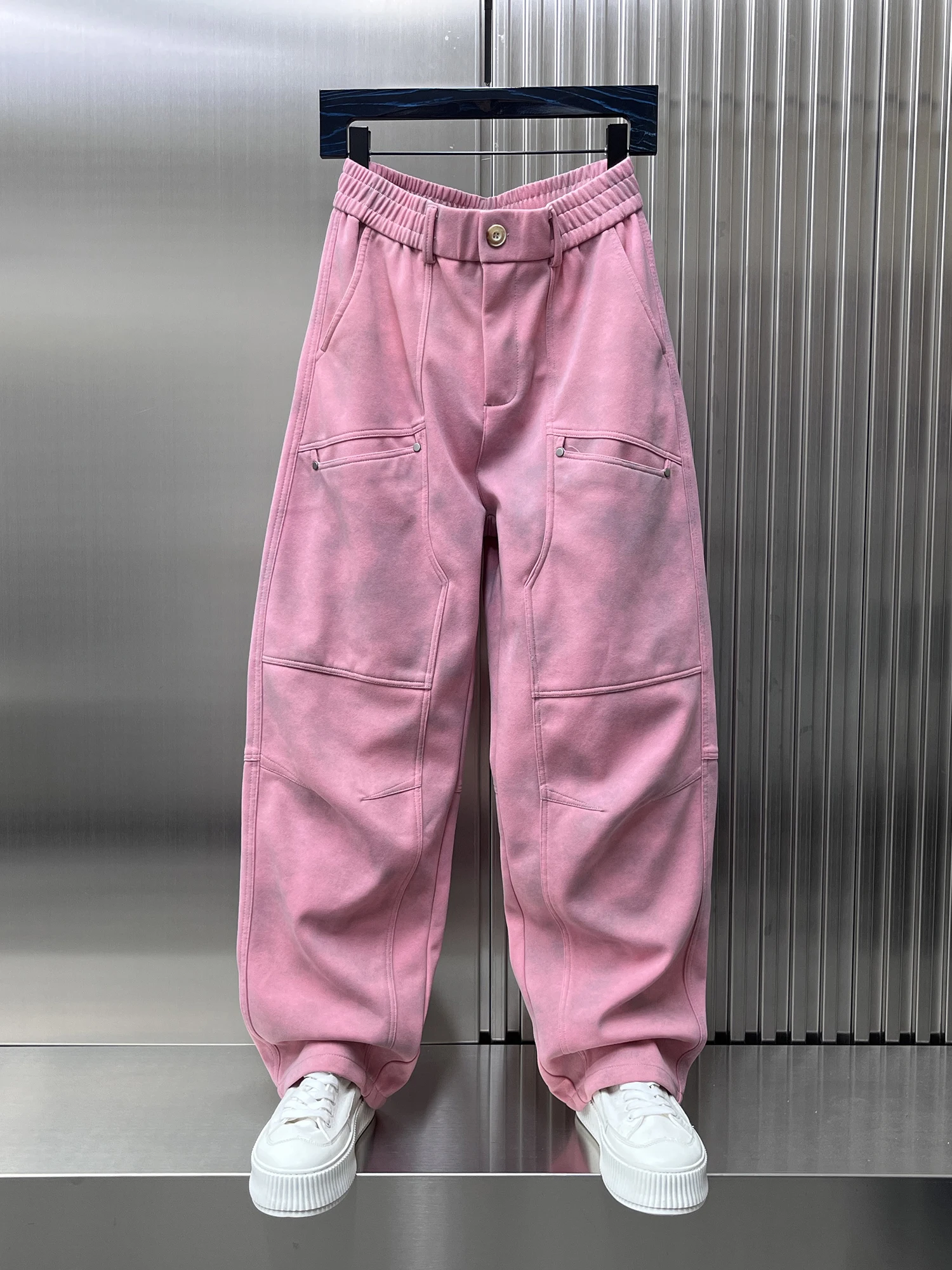 

Cool American Sle Loose Straight Leg Spor Sweatpants for Men Trendy Faionable Dir Pants Autumn New Arrival Casual Pants