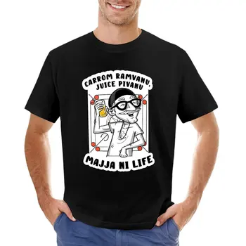 Majja ni Life - Munna bhai MBBS 티셔츠, 빠른 건조 애니메이션 피규어, 남성용 일반 티셔츠