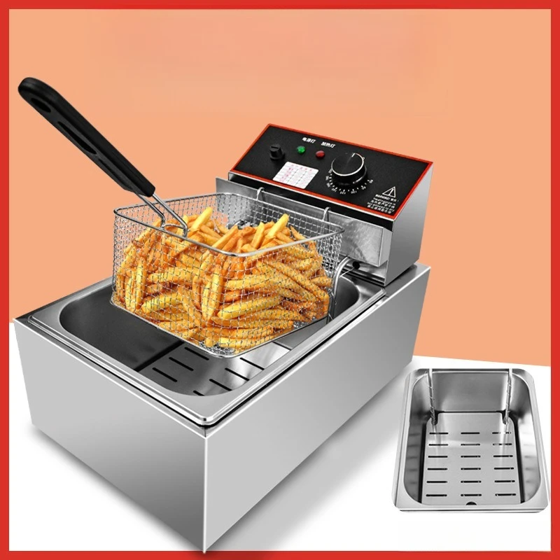 

Fryer Commercial Electric Fryer Large Capacity Electric Fryer with Temperature Limit Protection Single and Double Cylinder