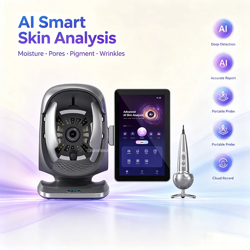 X3 Pro AI Skin Analyzer 15.6 Inch Touch Tablet Multi Spectrum Facial Scalp Detector WIFI Cloud Backend Management Skin Diagnosti