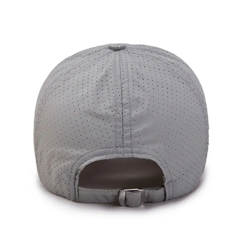 Quick Dry Baseball Cap Outdoor Sports Mesh Breathable Hat For Men Portable Hiking Fishing Sunbonnet Golf Adjustable Cap