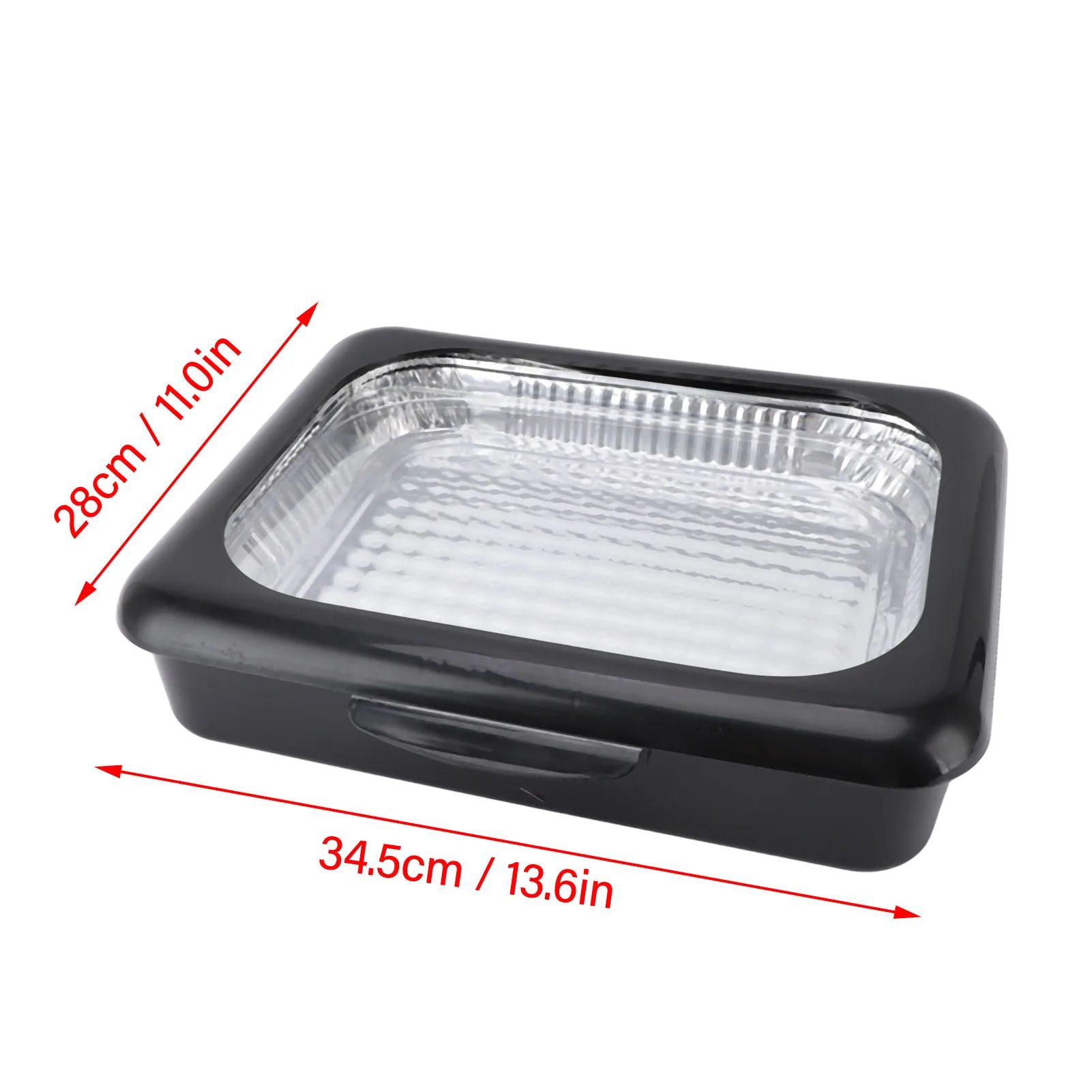 Foil Pans Insulated Easy To Clean Multifunction Lightweight Foil Tray Carrier Stackable with Removable Lid for Outdoor Camping