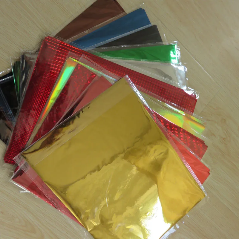 50 Pcs 20x29Cm A4 Hot Stamping Foil Paper Laminator Laminating Transfere Laser Printer Business Card Gold Silver Green Red Blue