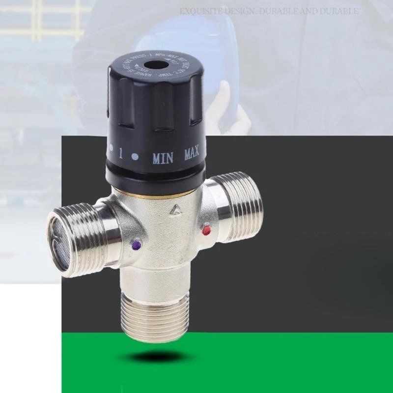 

R1WA 3/4 Inch DN20 Solar Heater Thermostatic Mixing for Valve TMV Pipe for Valve Thermostat for Solar Water Heater Shower Sys