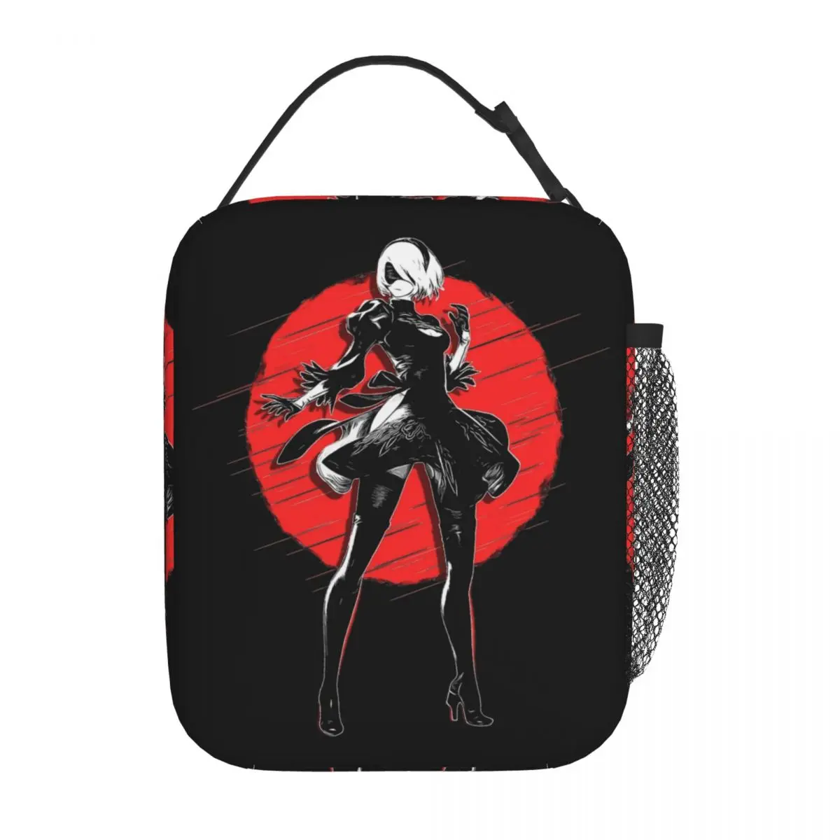 Insulated Lunch Box NieR Automata 2B Japan Cosplay Game Lover Accessories Storage Food Box Cooler Thermal Lunch Box For Travel