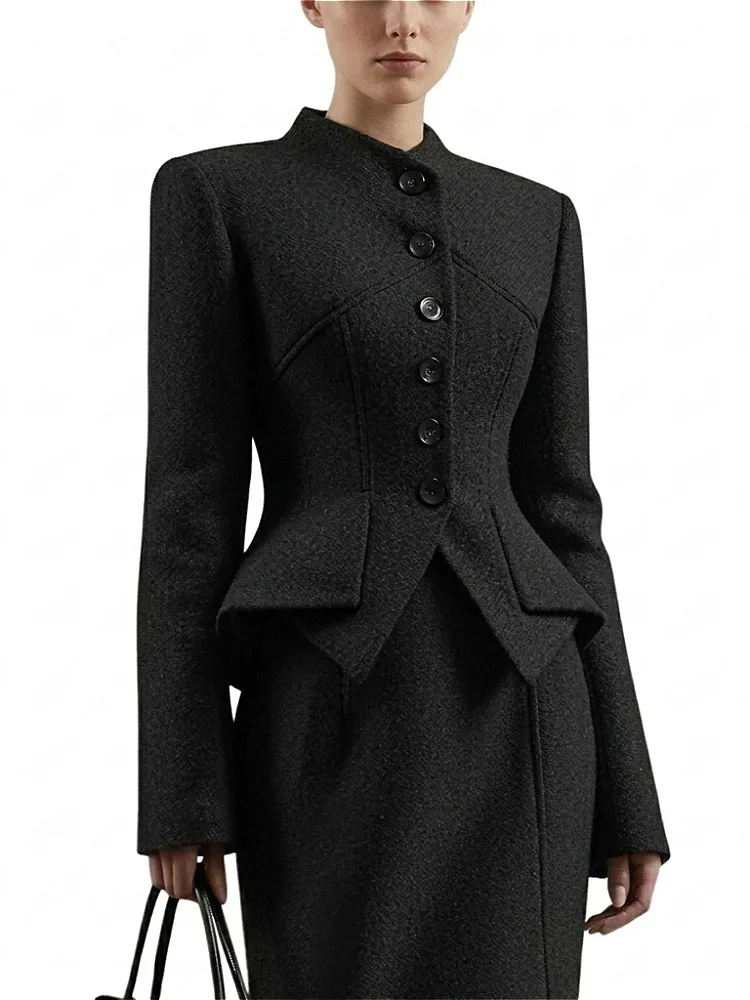 Modigirl Women's Formal Short Jacket 2026 Spring Autumn Waist-Cinching Workplace Business Office Occasions Workwear for Ladies