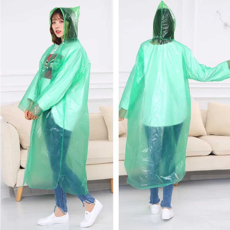 Portable Adult Disposable Raincoat Thicken Tourist Climbing Fishing Hiking Camping Outdoor Disposable Waterproof Poncho