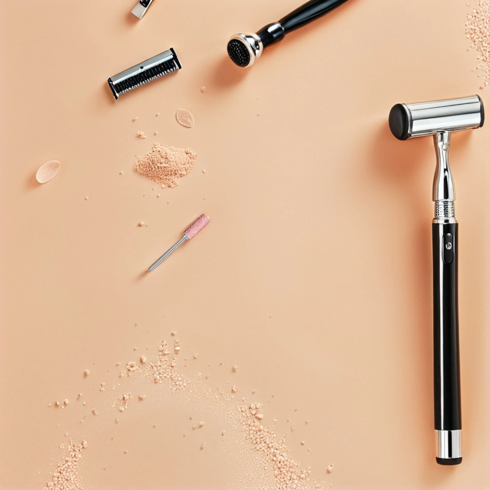 

1Set Mini Sanding Tool for Nails 3.1mm Grit File Bands Dead Skin Removal Portable Nail Grinder Bits Polished Finish Salon Home