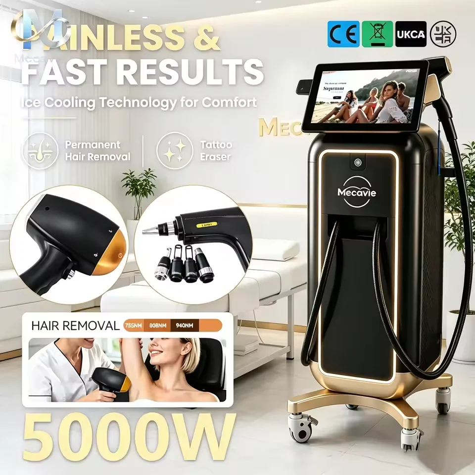 2IN1 Diode Laser Hair Removal Picosecond Tattoo Equipment CE FDA Shots Ice Cooling Picosecond Tattoo Remover Salon Machine 2026