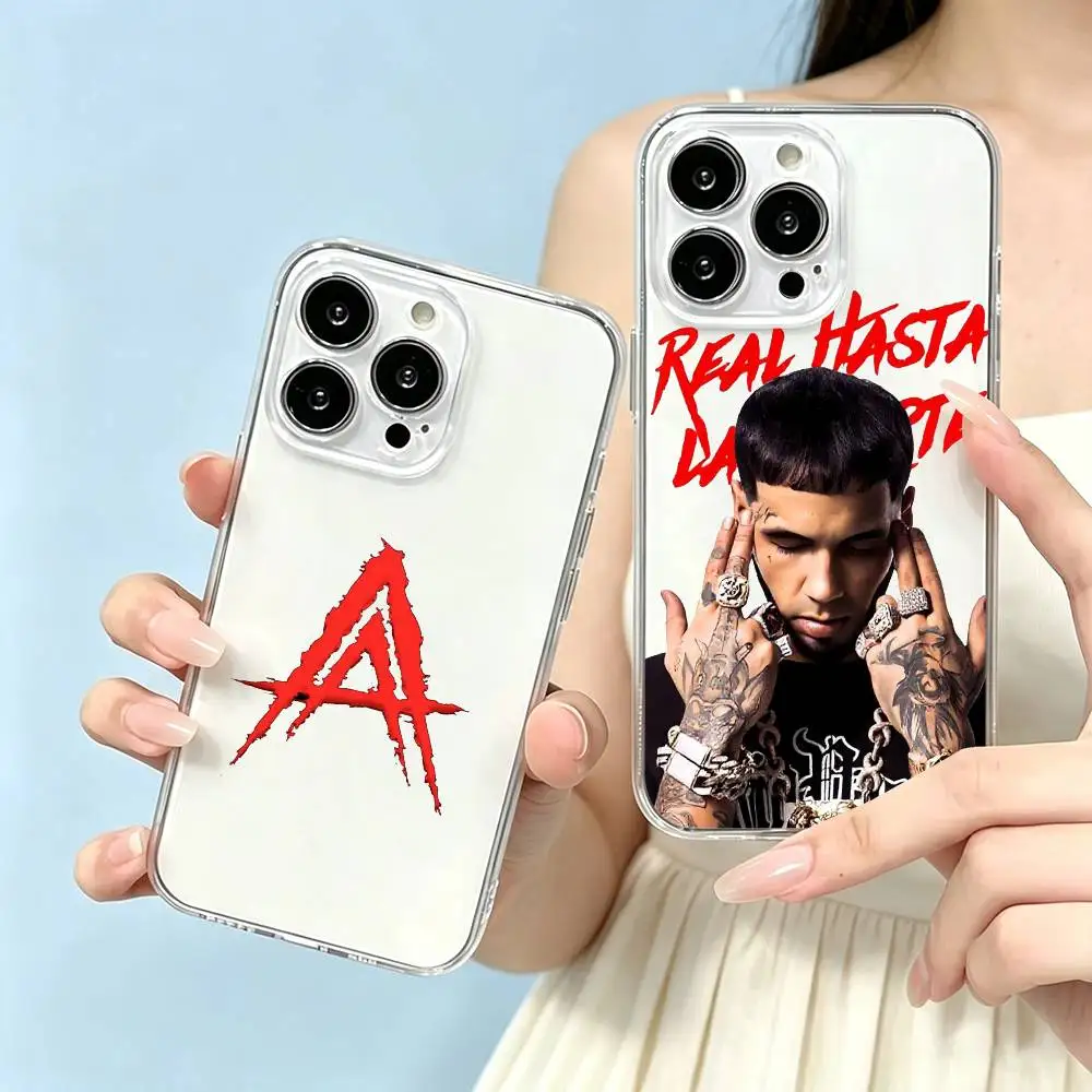 Anuel AA RHLM T-Trap  Phone Case Transparent Silicone Soft For iPhone 17 16 15 14 13 12 11 Mini Pro Max Plus Gift