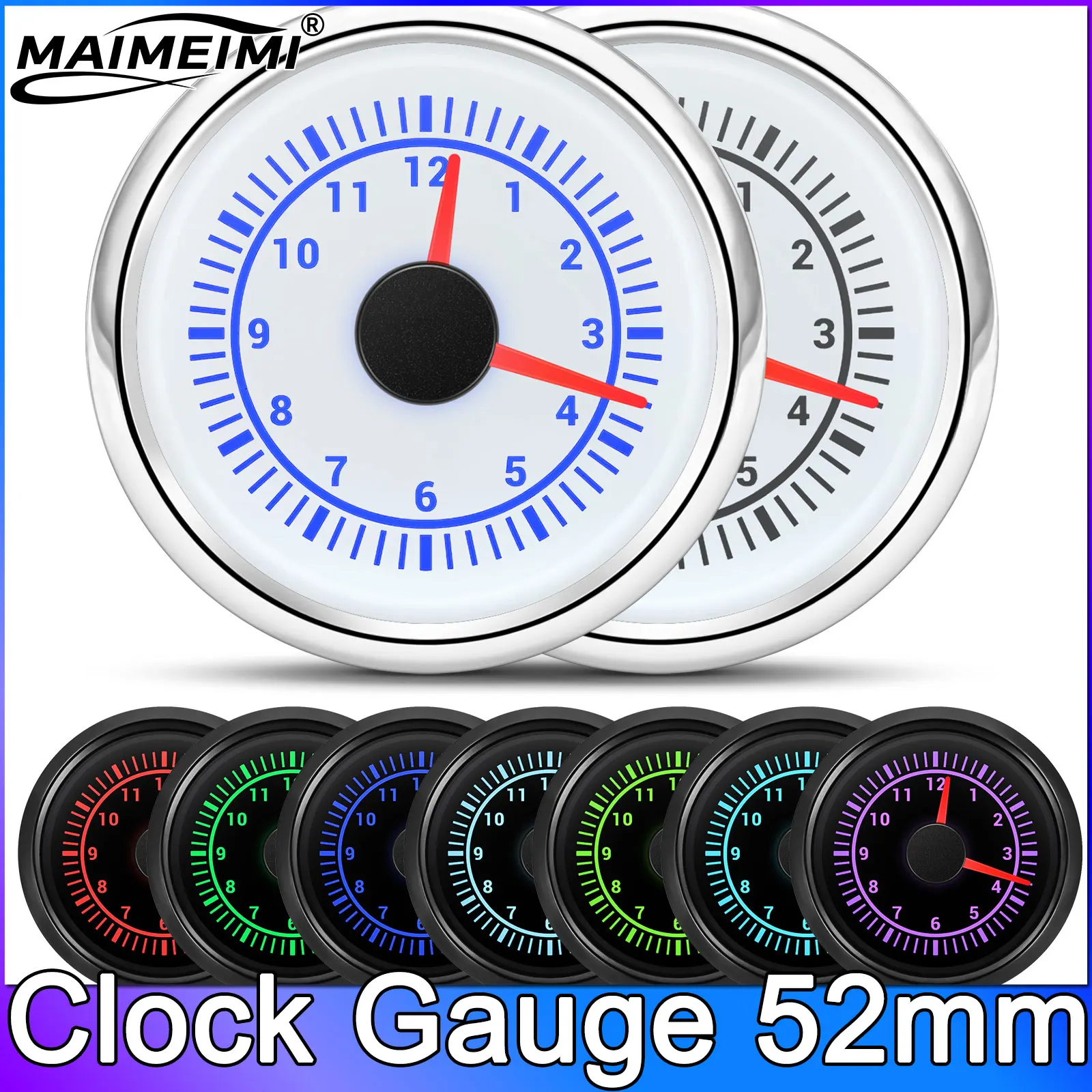 52Mm (2") Clock Met…
