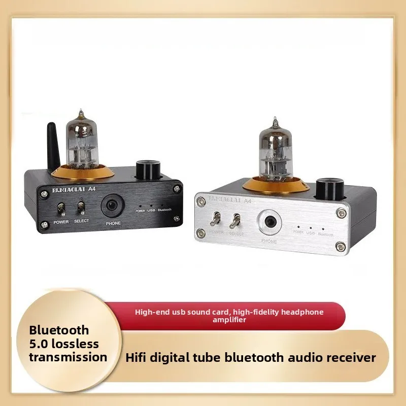 A4 audiophile bluetooth digital tube audio preamp hifi lossless audio decoder receiver usb sound card headphone amplifier