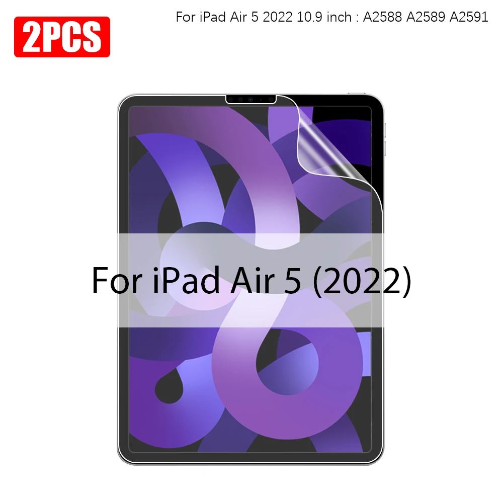 2 STUKS Papiergevoel Film Voor Ipad 10 10e Pro 13 M4 M5 12.9 2025 Screen Protector Ipad Air 11 5 4 M3 M2 A16 9e Generatie Mini 6 7 - afbeelding 1
