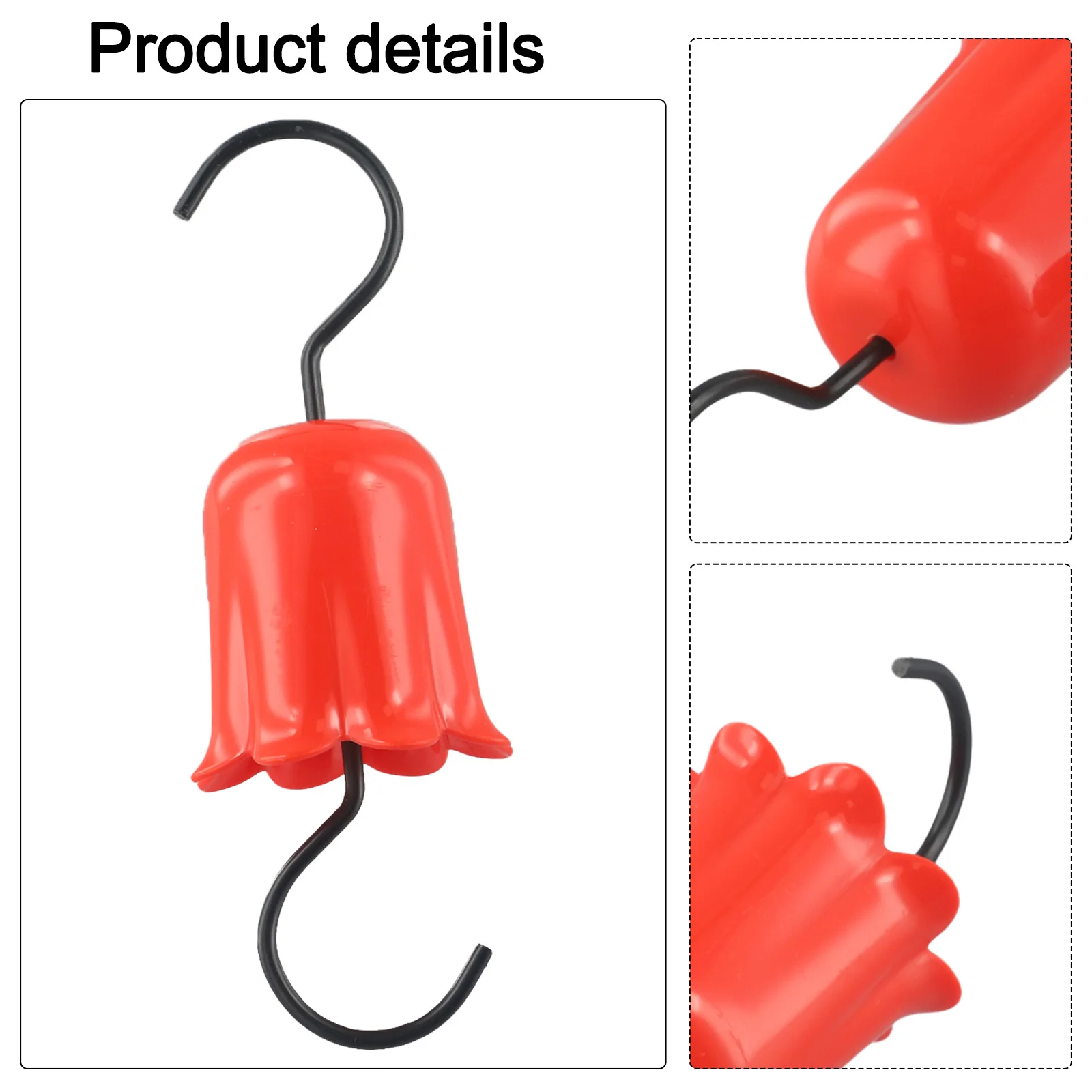 2pcs Outdoor Hummingbird Feeder Moat Guard with Stainless Steel Hooks to Create Water Barrier Against Ants Bees