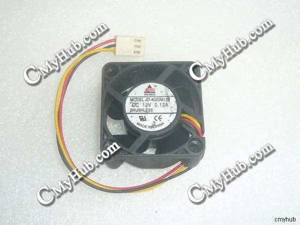 For FANEC JD-4020M12B DC12V 0.12A 4020 4CM 40MM 40X40X20MM 3pin Cooling Fan JD-4020M12B