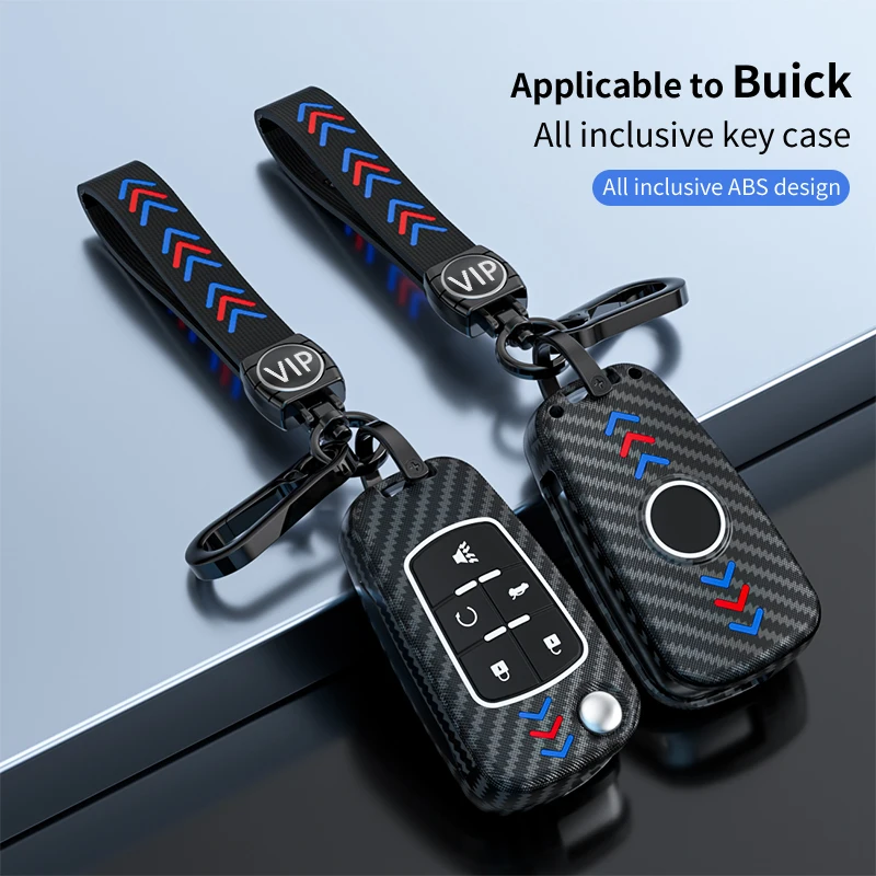 1PCS4/5 Buttons ABS Buick Car Key Cover Case For Buick Key Protector With Fashion Luminous Button Frosted Shell Case Replacement