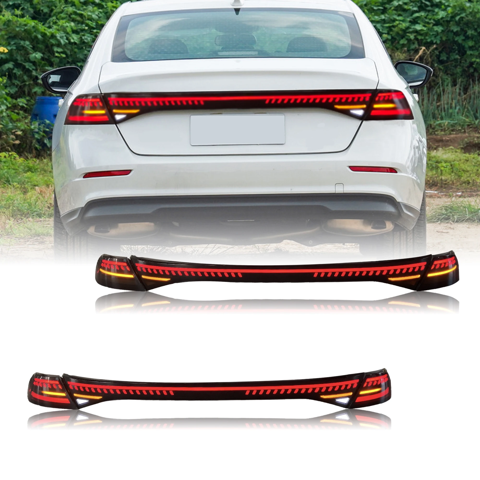 

2023 2024 Back Lamps For INSPIRE New Car Bumpers Rear Lamp Led Tail Lights For Honda Accord 2023 Accessories 11th Gen