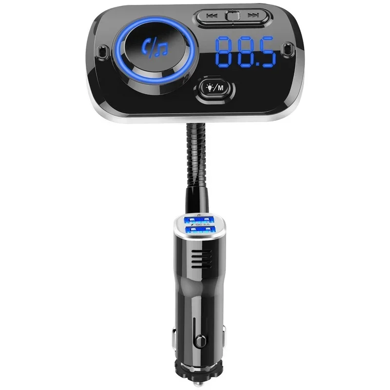 เครื่องส่งสัญญาณ FM ในรถยนต์ MP3บลูทูธสำหรับรถยนต์ใหม่ BC49AQ QC3.0ตัวช่วยเสียงโดยรอบ