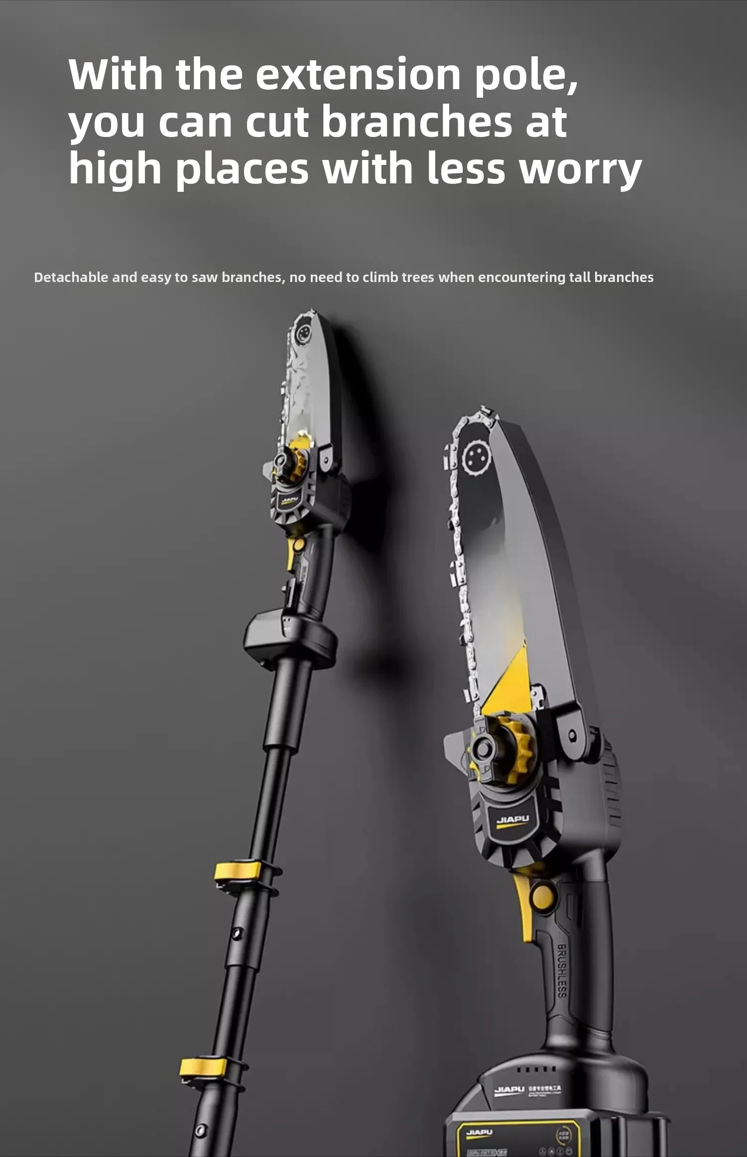 

Household small handheld rechargeable lithium chainsaw single bracelet outdoor tree felling artifact