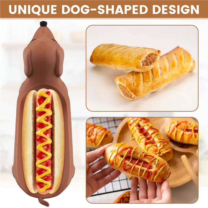 SEWS-Dachshund Tray Dachshund Snack Tray Hot Dog Stand Suitable For Home Restaurant Decoration