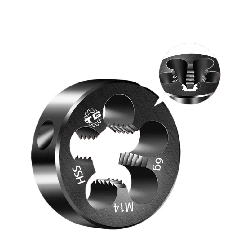 HSS Mão Direita Thread Mold, Metal Thread Tool, Tapping Repair Tool, M1-M13, 1Pc