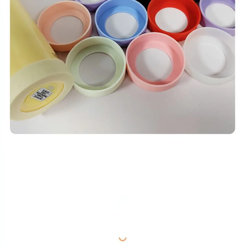 Protective Silicone Base Boot For Water Cup Non Slip Bottom Sleeve Scratch Proof Guard Mat For Glass Bottle