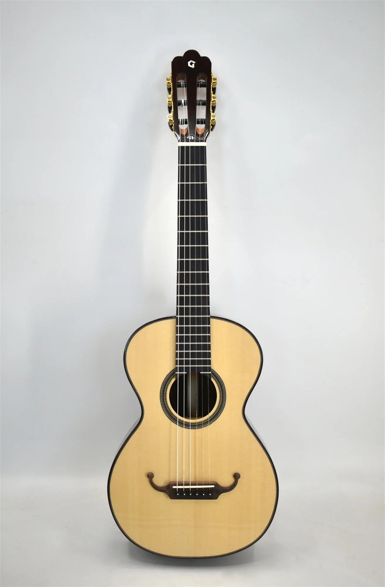 

Hooqu 3/4 Size Classical Guitar 36 19th Century Inspired Design with Solid Rosewood Back Sides Hand Voiced Spruce Top