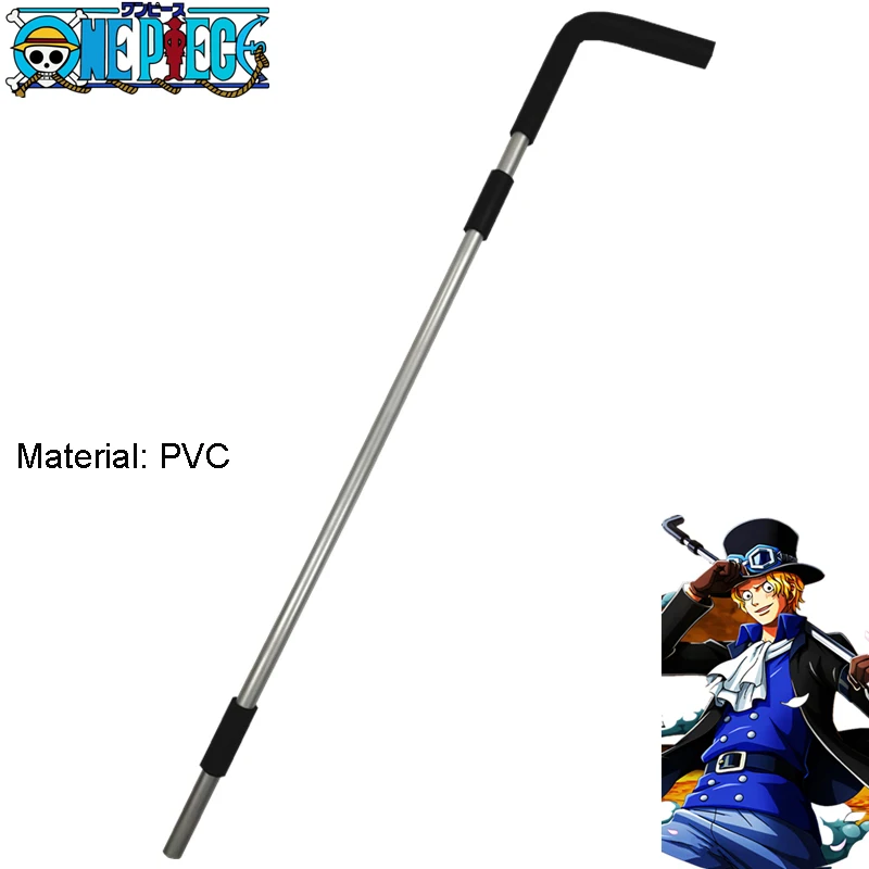 Anime One Piece Sabo Cosplay Magic Stick Varinha Staves Chapéu Peruca Halloween Carnaval Partido Accessorie Prop