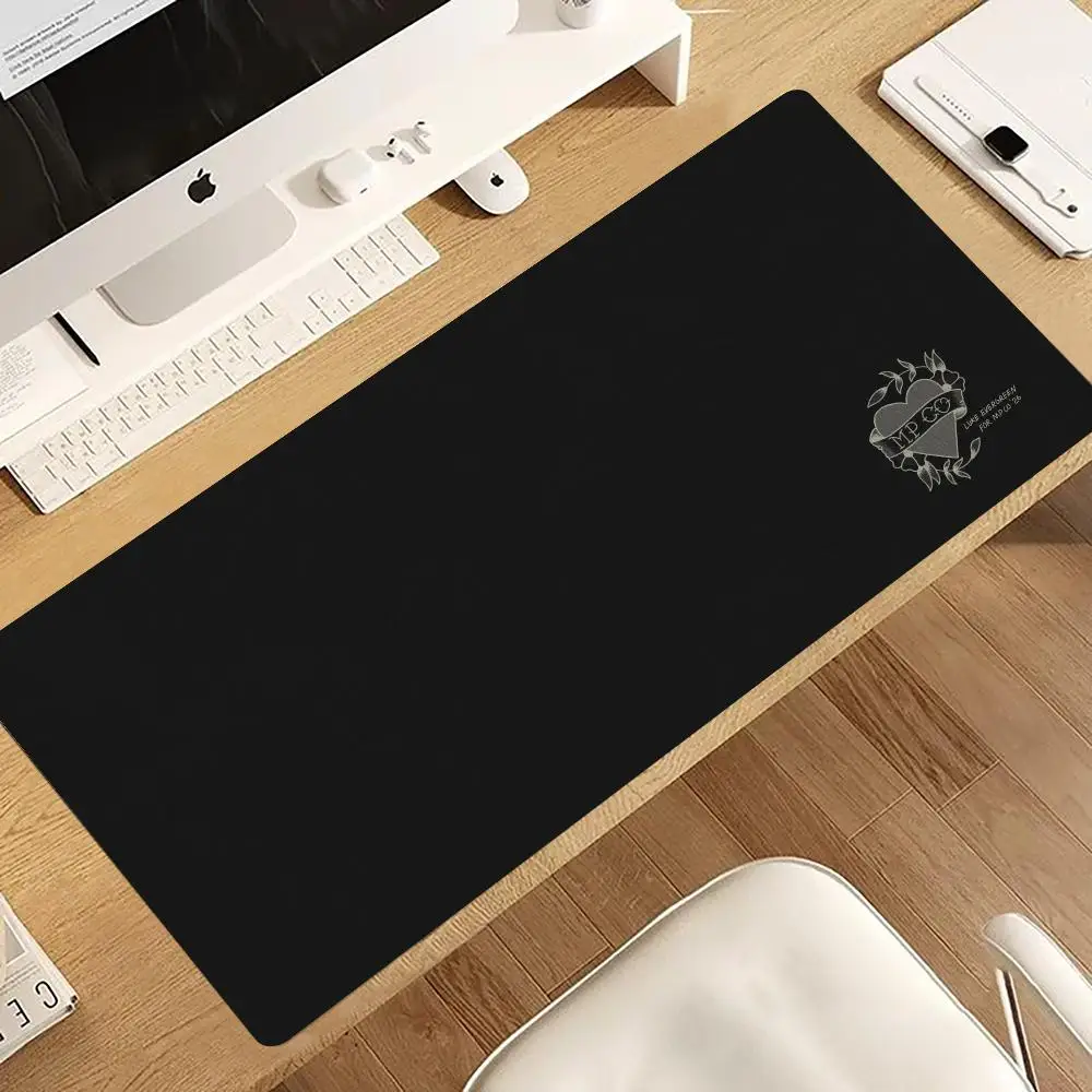 Heart shaped Embroidered Logo Mousepad Pc Gaming Mouse Pads Desk Mats Office Decor Mouse Carpet Big Mousepepad Rug Keyboard Mat