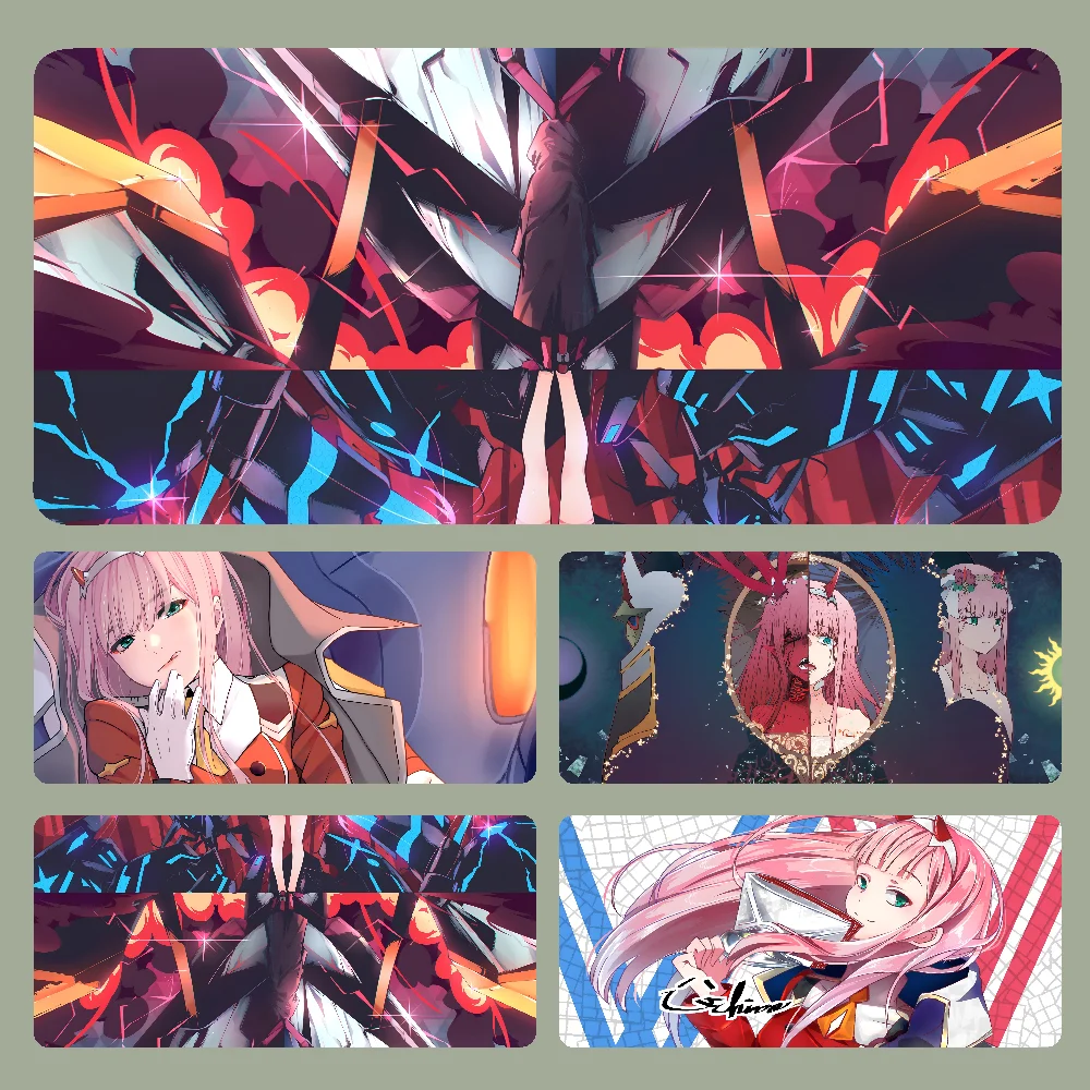 

Z-Zero Two D-Darling In The FranXX Mousepad Large Computer Gaming Accessories MousePads Desk Mats Anti-slip Laptop Soft