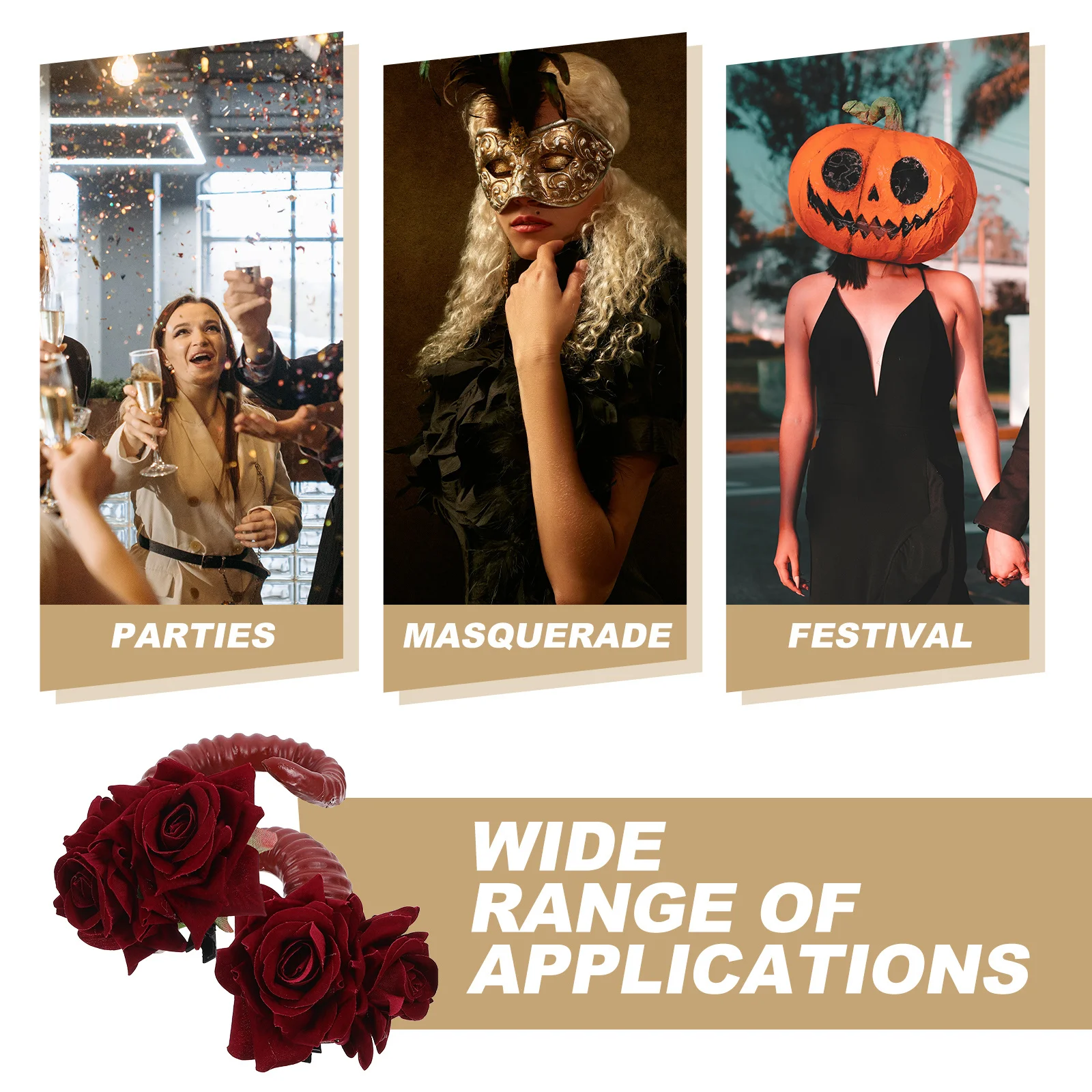 

1 пара заколок для волос с овечьим рогом, заколка для волос для косплея на Хэллоуин, прочная заколка с рогом дьявола, декоративная заколка для волос для девочек