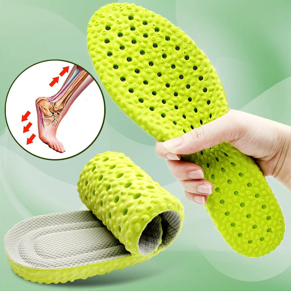 Orthopedic Sport Insoles Shock Absorption Breathable Soft Running Men Women Fresh Light Step Daily Comfort Smooth Walk KOTLIKOFF