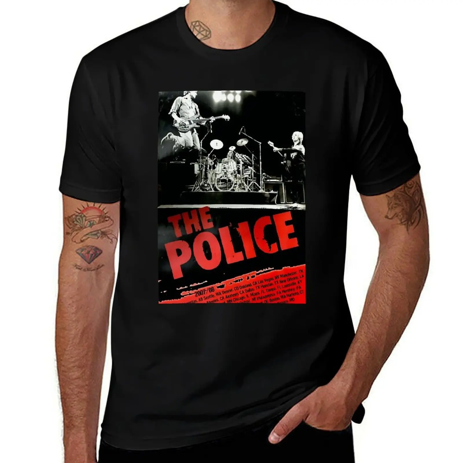 

Album Tour Band Vintage Music Logo Concert T-Shirt valentines clothes gifts for boyfriend cotton t shirt men