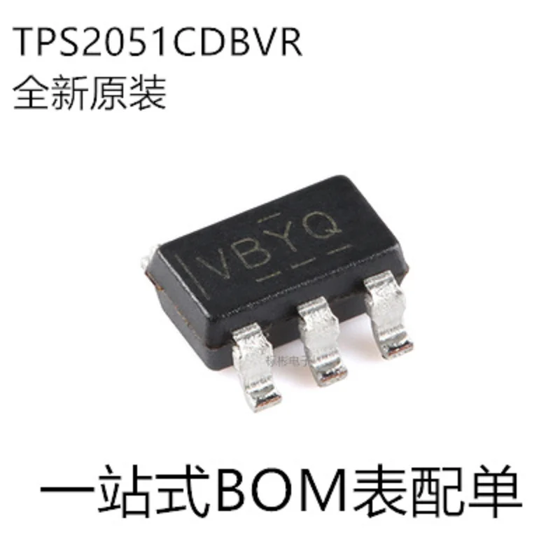 

100 шт./TPS2051CDBVR шелкография VBYQ посылка SOT-23-5 USB чип переключателя питания