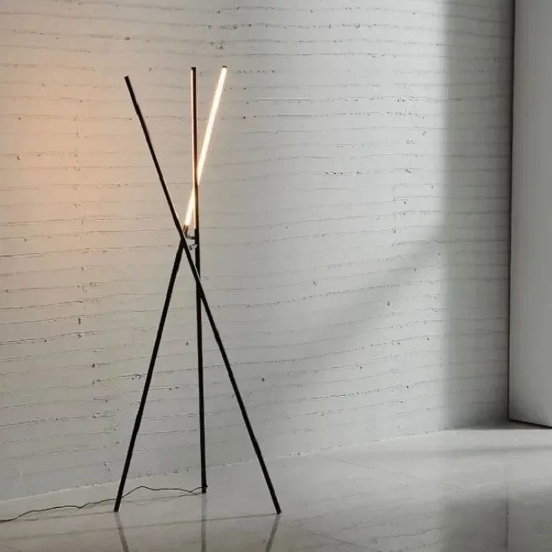 Modern Simple LED Floor Lamp 24W Triangle Standing Lamp Deco Living Room Sofa Reading Lights Bedroom Indoor Tripod Floor LampsAA