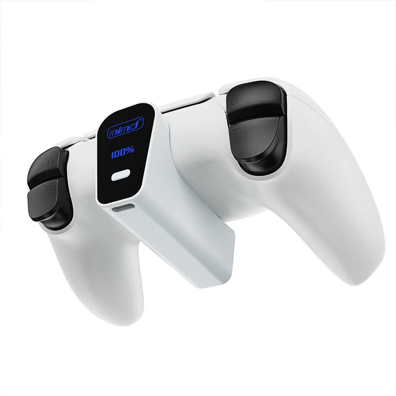 

Rechargeable Battery Pack for PS5 Controller, 2000mAh Fast Charging External Battery with LED Indicator, On-Off Switch, Type-C